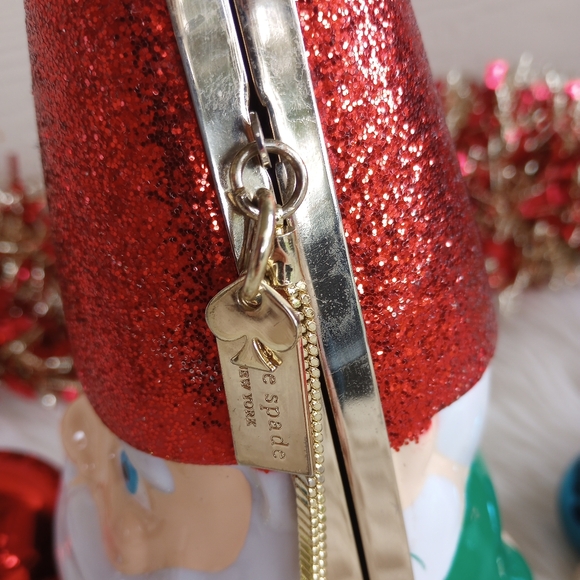 Kate Spade Christmas Santa Claus Gnome Crossbody Bag - Picture 7 of 14